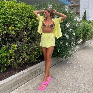 Zara matching terrycloth coverup set